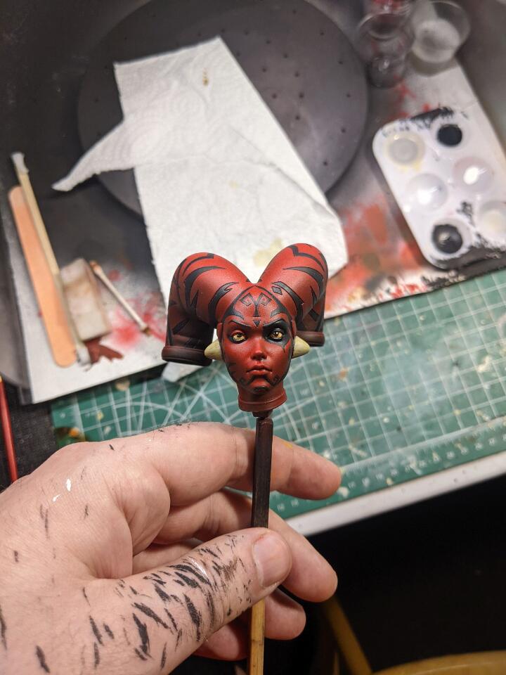 finished eyes on the model finished eyes on the model